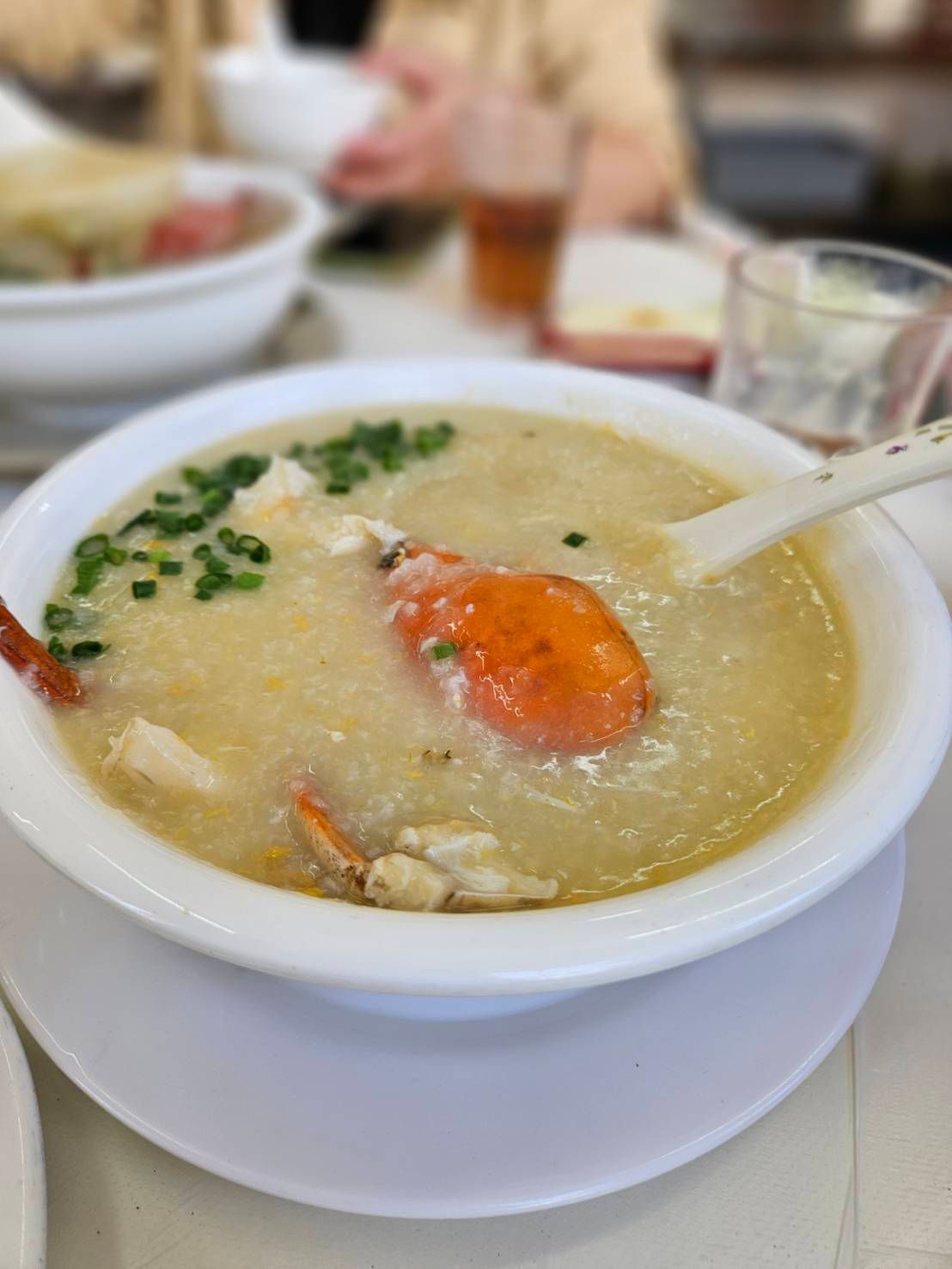 水蟹粥菜餚1